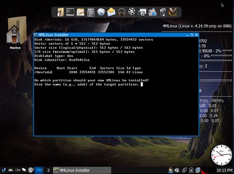 small linux distro for virtualbox